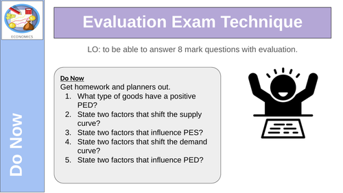 Edexcel Exam Techniques Economics