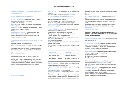 BTEC LEVEL 3 IN SPORT AND EXERCISE SCIENCE: UNIT 10 PHYSICAL ACTIVITY ...