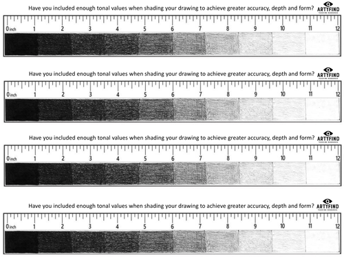 Tonal Value Bookmark Ruler Resource - Key Stage 3 & 4 | Teaching Resources
