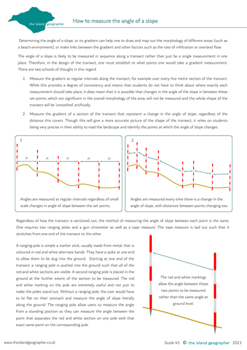 How to measure the angle of a slope | Teaching Resources