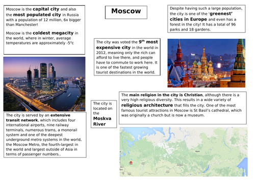 Russia - 16 lesson SOW for KS3 Geography | Teaching Resources