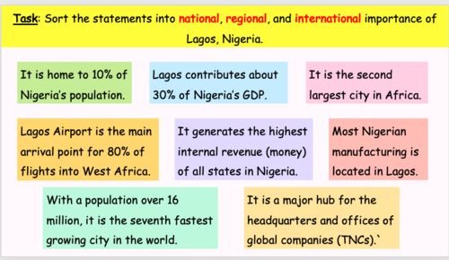 Lagos GCSE Geography case study | Teaching Resources