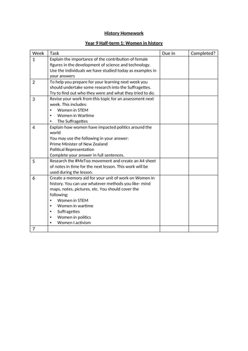 key stage 3 homework