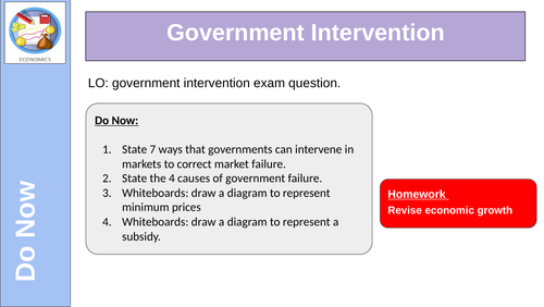 End of Theme 2 Summative Assessment  Edexcel Economics