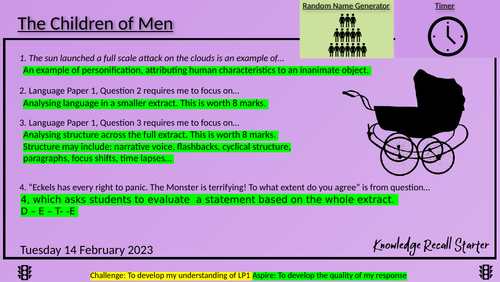 Language Paper 1: Children of Men