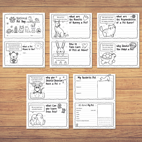 Pets Mini Book and Pennant | Banner | Teaching Resources