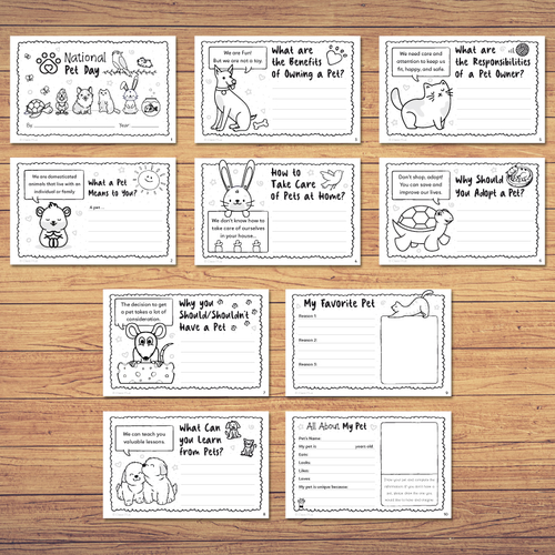 Pets Mini Book and Pennant | Banner | Teaching Resources
