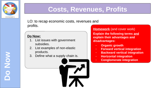 Costs Revenues Profits