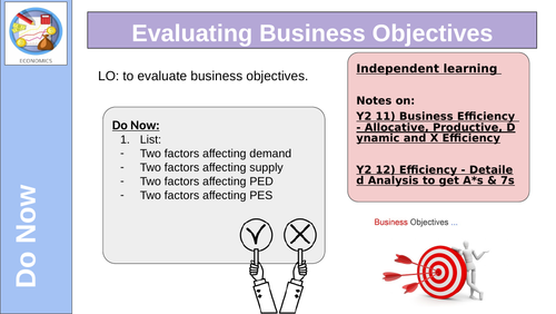Evaluating Business Objectives