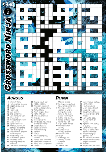 Crossword Ninja - Series 2 - No.9
