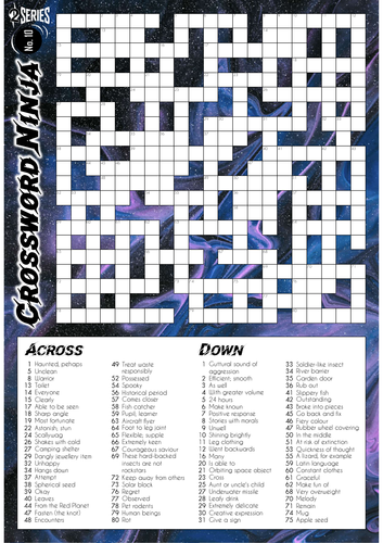 Crossword Ninja - Series 2 - No.10