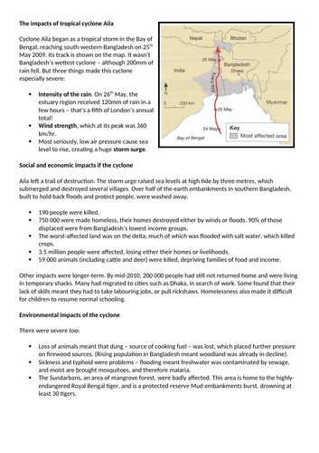 hurricane aila case study gcse