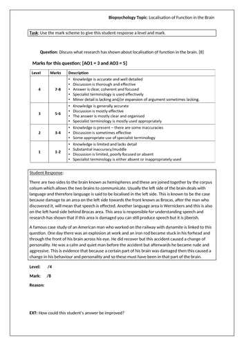 A-Level Psychology - LOCALISATION OF FUNCTION IN THE BRAIN ...