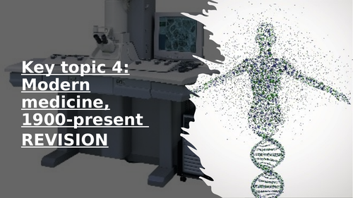 GCSE MEDICINE THROUGH TIME.  MODERN MEDICINE REVISION POWER POINT