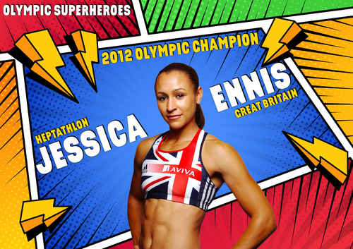 Olympic Hero Poster - Jessica Ennis (Heptathlon)