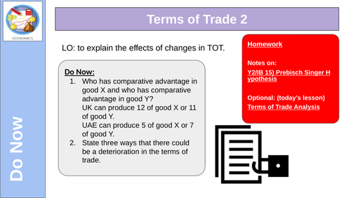 Terms of Trade (Part 2)