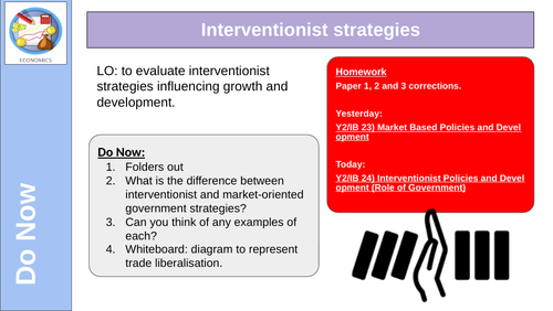 Interventionist strategies