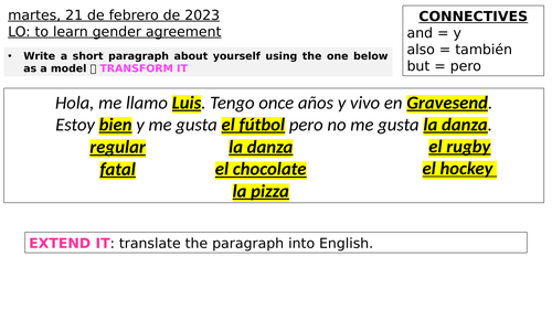 Viva 1, Unit 1.2 ¿Qué tipo de persona eres?