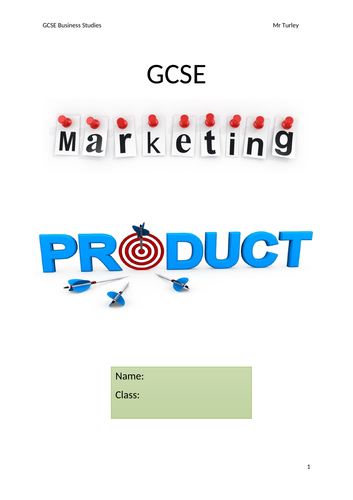 Marketing Mix- Product Booklet