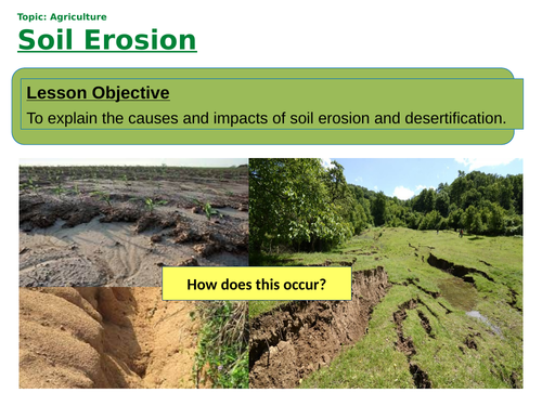 Causes and Impacts of Soil Erosion | Teaching Resources