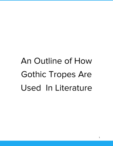 Gothic Tropes