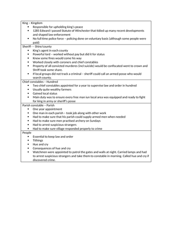 Medieval law enforcement - Crime and Punishment | Teaching Resources