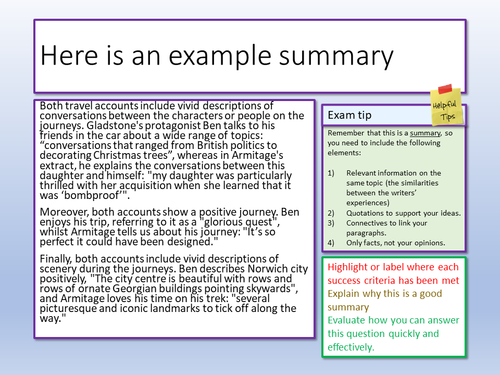 Edexcel English Language 2.0 Paper 2 Q6 | Teaching Resources