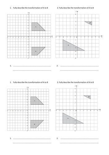 EdExcel GCSE Higher Unit 8 - Transformations & Constructions | Teaching ...