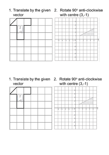 4.3 D) Rotation: Undertaking – Transformations – Edexcel GCSE Maths Higher  - Elevise