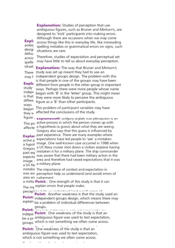 AQA GCSE Psychology Perception - Full topic lessons and resources ...