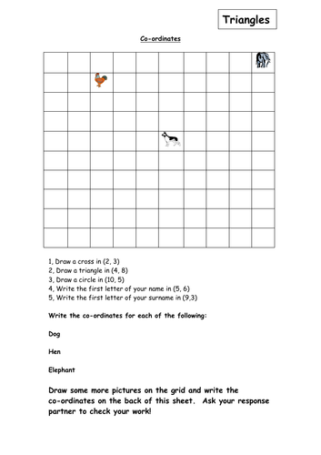 Coordinates activity