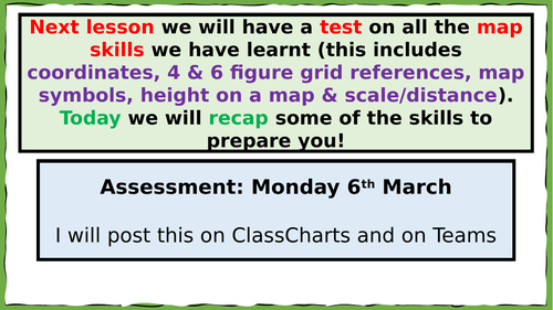 Map Skills: Revision & Assessment