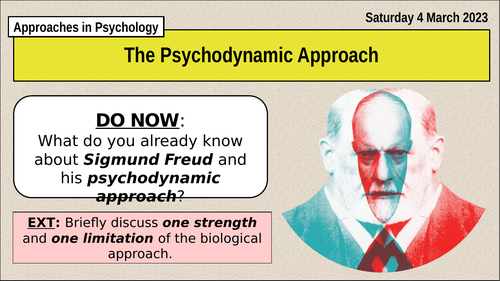 A-Level Psychology - THE PSYCHODYNAMIC APPROACH [Approaches in ...