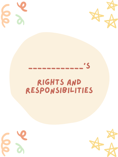 Classroom Management Rights & Responsibilities Packet for Class ...