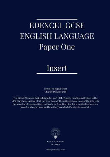 Edexcel GCSE English Language Paper One Mock Exam | Teaching Resources
