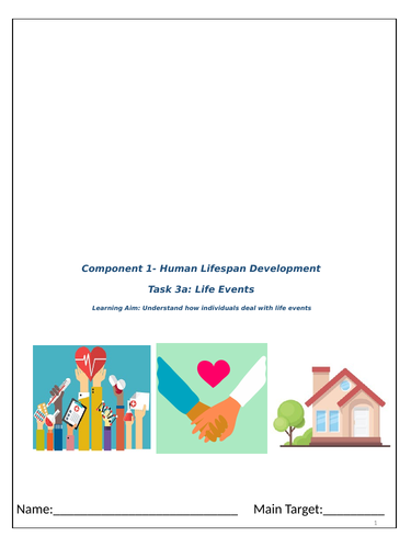BTEC Tech award Health and Social Care- Component 1- Human Lifespan ...