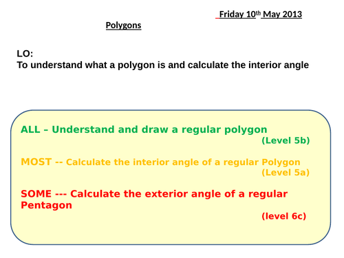 Polygons | Teaching Resources