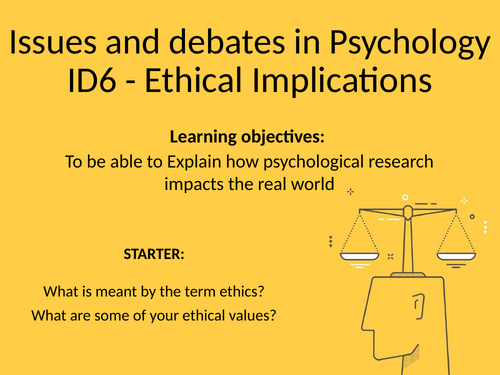 Psychology Issues and Debates Full Set of Lessons AQA A Level 2025 ...