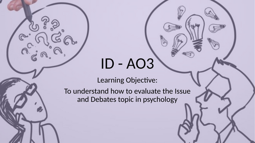 Psychology Issues and Debates Full Set of Lessons AQA A Level 2025 ...