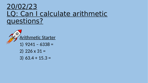 Maths Arithmetic Lesson Bundle | Teaching Resources
