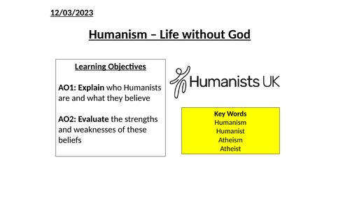 Humanism Teaching Resources