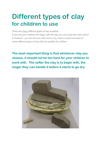 Types of Clay | Teaching Resources