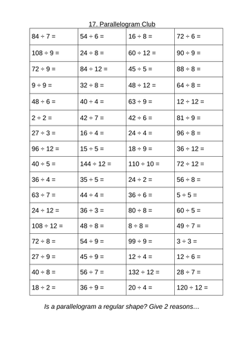 Maths Times Table Tests / Clubs - Complete Scheme - Tables Clubs ...