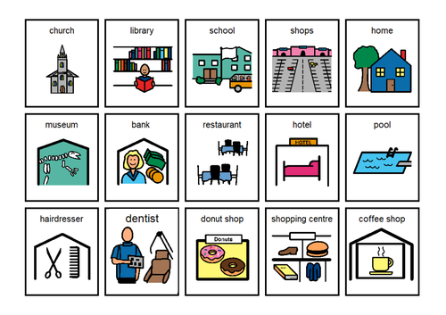 Buildings and Places with Symbols | Teaching Resources