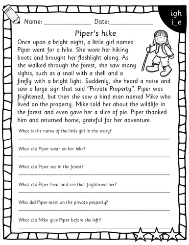 RWI Reading Comprehension Book for Set 2 and Set 3 phonics sounds ...