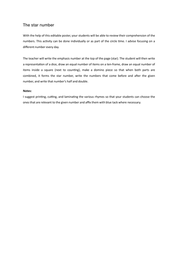 The star number | Teaching Resources