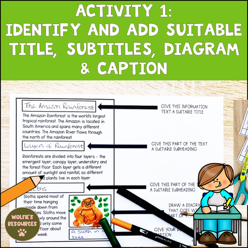 how to write an information text year 2