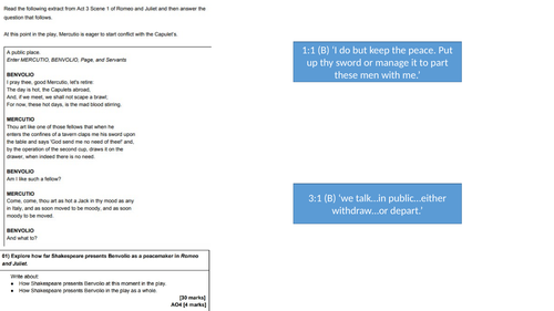 Romeo & Juliet exam revision and WAGOLLS | Teaching Resources