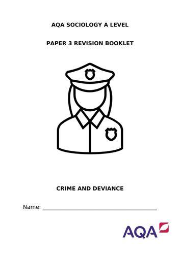 AQA Sociology Crime Revision Booklet