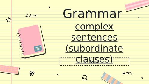 KS2 English grammar starter lessons - commas for complex sentences ...